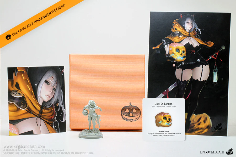 Resin Halloween Pinup Twilight Knight - Image 2